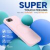 Miracase Magnetic for iPhone 17e Case & iPhone 16e Case, [Soft Anti-Scratch Microfiber Lining], Compatible with MagSafe, Silicone Shockproof Protection Phone Case for iPhone 17e/16e, Sand Pink