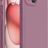 Miracase Compatible with iPhone 15 Plus Case, [Soft Anti-Scratch Microfiber Lining], Liquid Silicone Case Gel Rubber Shockproof Drop Protection Phone Case for iPhone 15 Plus, Blackcurrant