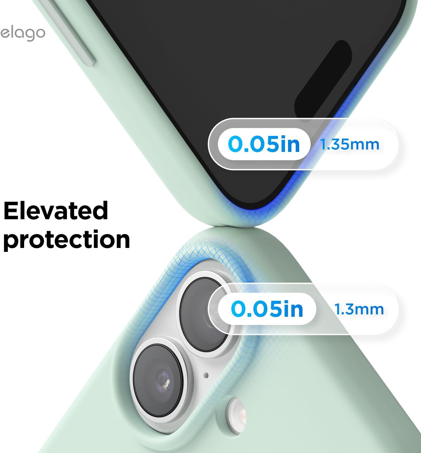 61dbwiXAE8L._AC_SL1500_ elago for iPhone 17 Case, Premium Magnetic Silicone Case, Compatible with MagSafe, Liquid Silicone Material, Protective Cover, Shockproof, Slim Phone, 6.3 inch (Mint)