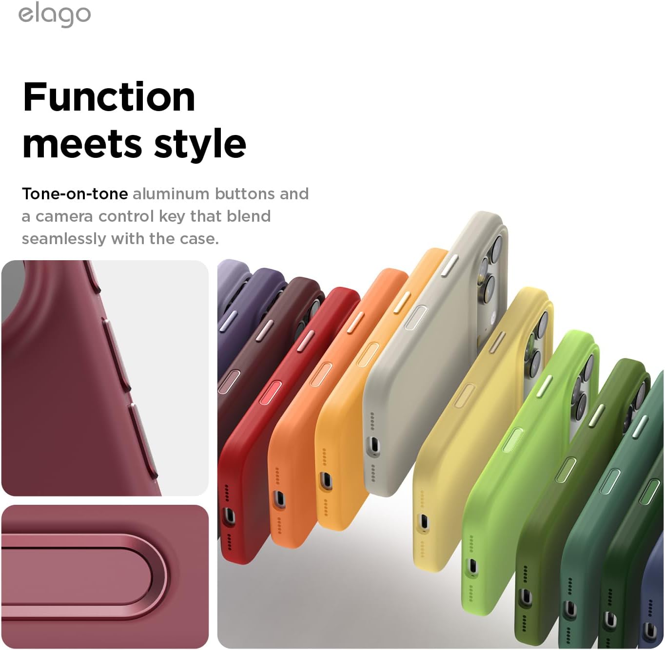 elago for iPhone 17 Pro Case, Premium Magnetic Silicone Case, Compatible with MagSafe, Liquid Silicone Material, Protective Cover, Shockproof, Slim Phone, 6.3 inch (Burgundy)