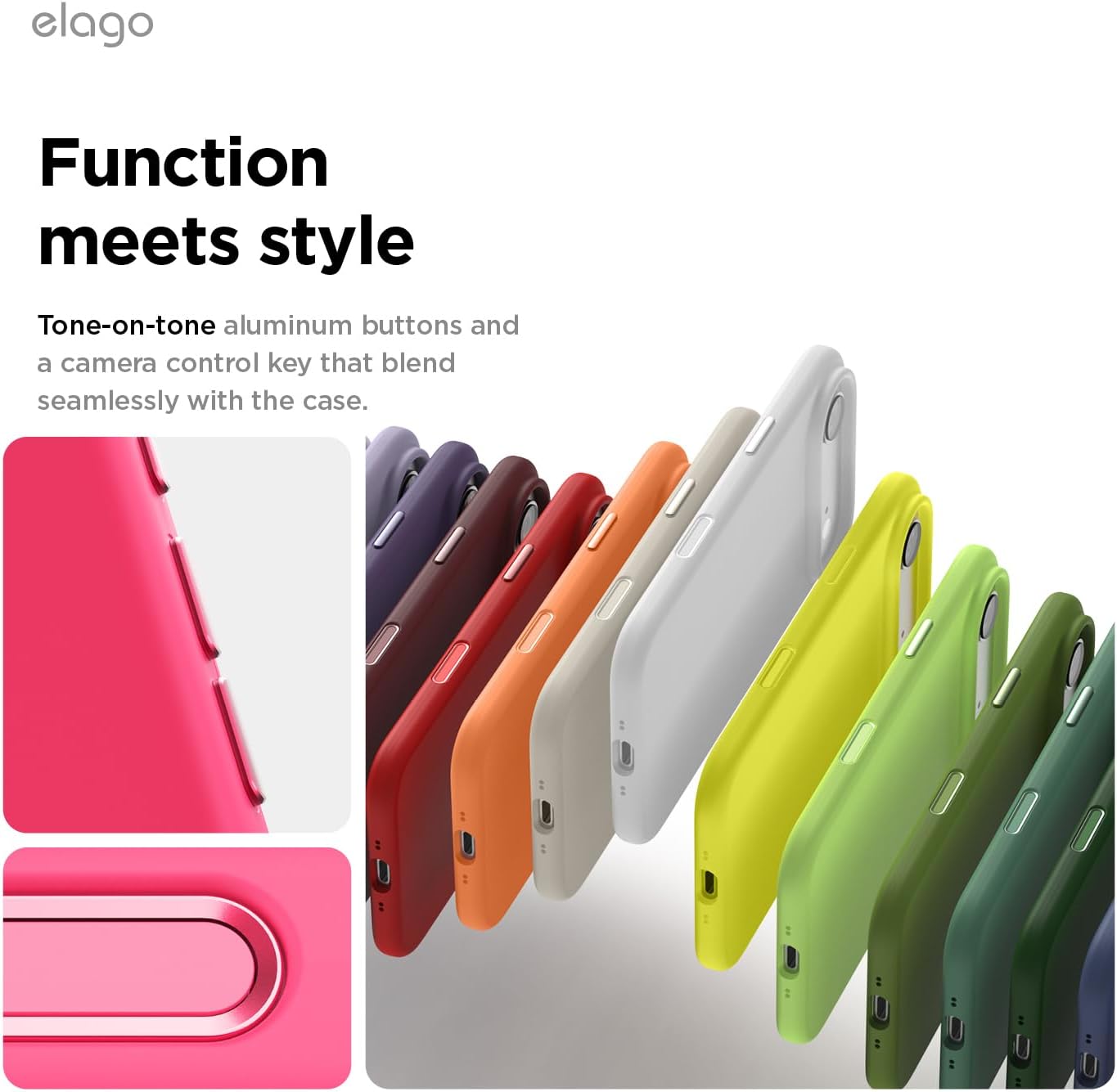61ebdhyTriL._AC_SL1500_ elago for iPhone Air Case, Premium Magnetic Silicone Case, Compatible with MagSafe, Liquid Silicone Material, Protective Cover, Shockproof, Slim Phone, 6.5 inch (Ice Red)