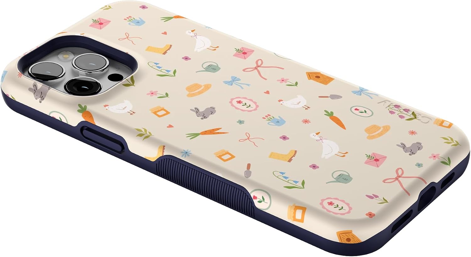 61ewj7iAz3L._AC_SL1500_ Casely iPhone 12 Pro Max Case | Hoppy Garden | Spring Things | Bold Protective Design | Compatible with MagSafe