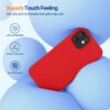 61f1NGnPobL._AC_SL1500_ Miracase Compatible with iPhone 12 Case and iPhone 12 Pro Case, Liquid Silicone Gel Rubber Full Body Protection Shockproof Drop Protection Phone Case for iPhone 12/12 Pro 6.1 inch, Red