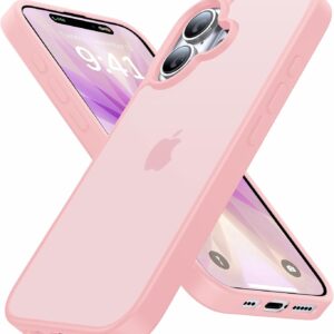 Eastinbox for iPhone 16 Case [16FT Military Grade Shockproof], Anti-Slip Anti-Scratch, Slim Translucent Frosted Matte Protective Cover, i Phone 16 Phone Case 6.1", Green