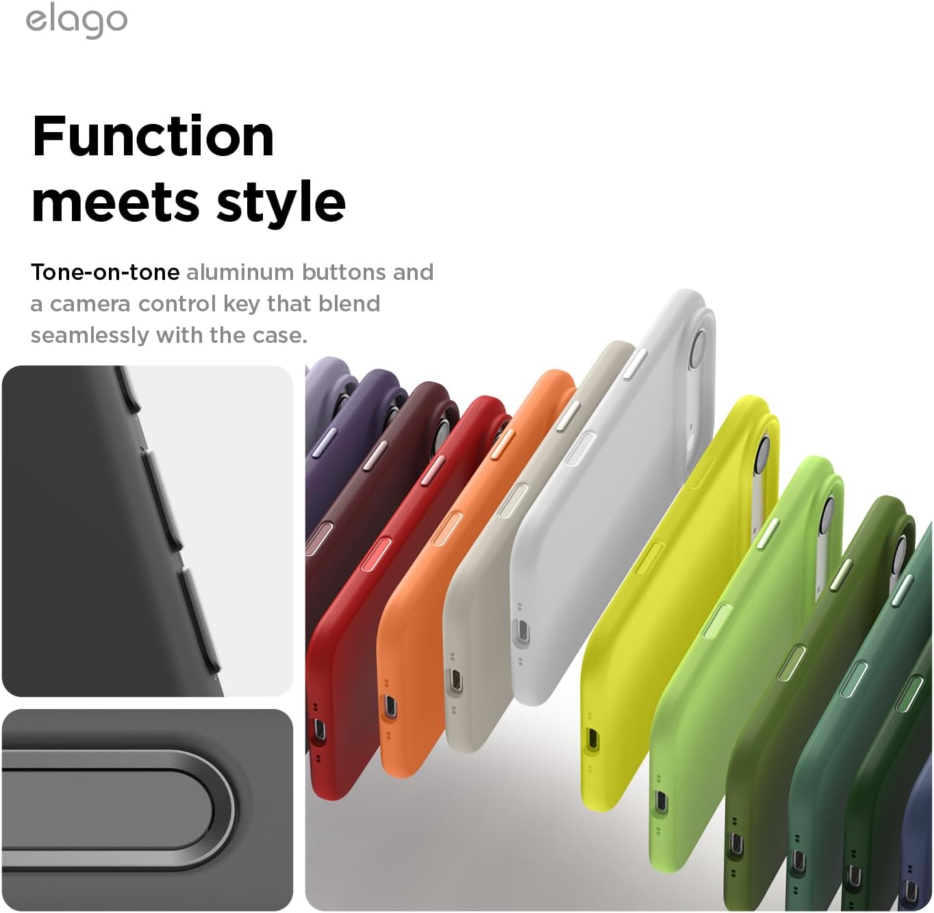 61fB4qZ-oBL._AC_SL1500_ elago for iPhone Air Case, Premium Magnetic Silicone Case, Compatible with MagSafe, Liquid Silicone Material, Protective Cover, Shockproof, Slim Phone, 6.5 inch (Black)