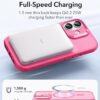 61fbbhWZzvL._AC_SL1500_ ESR for iPhone 17 Case, Camera Control Cover, Compatible with MagSafe, Shockproof Military-Grade Protection, Magnetic Phone Case for iPhone 17, Classic Hybrid Case, Frosted Pink