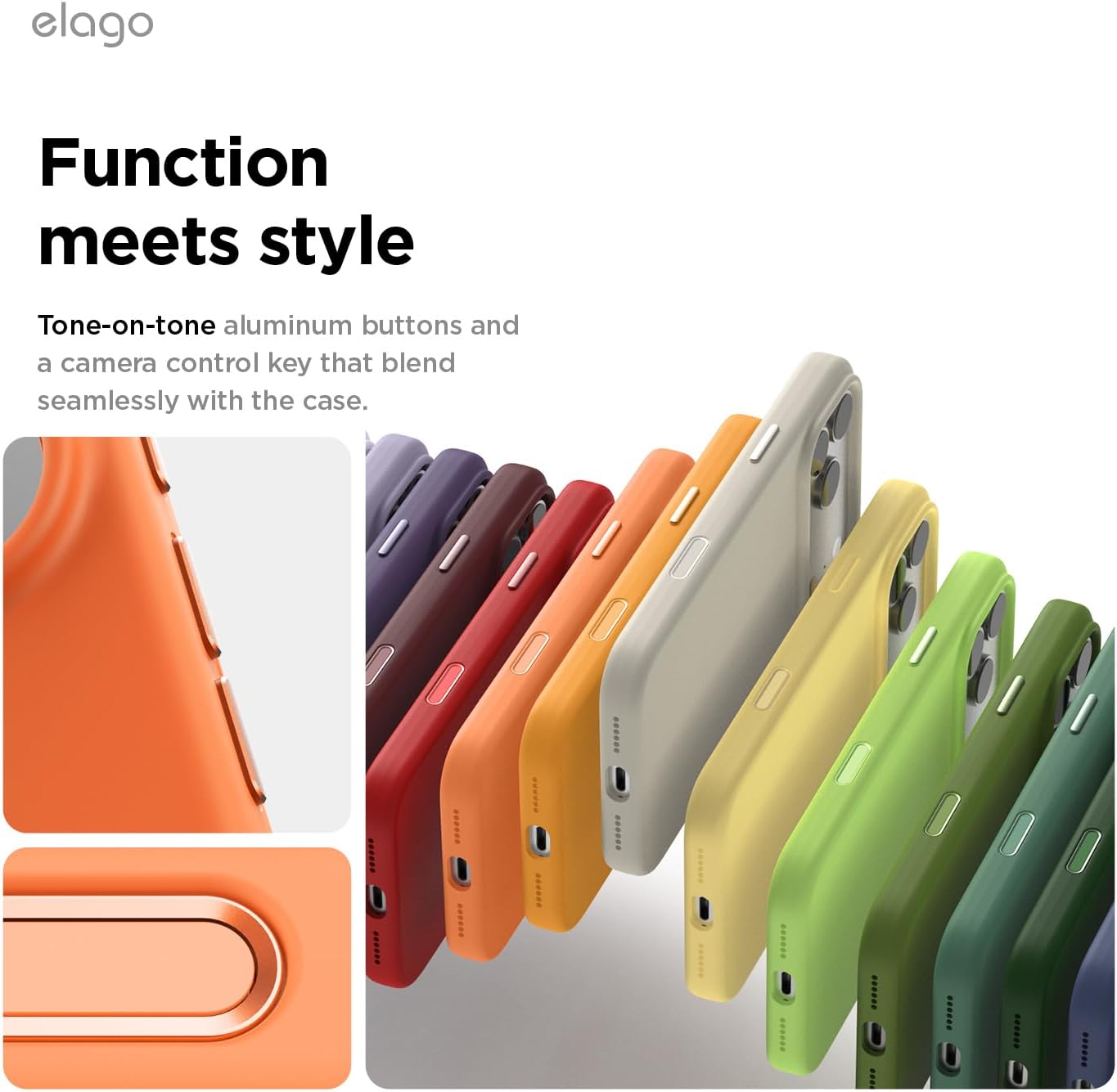 elago for iPhone 17 Pro Max Case, Premium Magnetic Silicone Case, Compatible with MagSafe, Liquid Silicone Material, Protective Cover, Shockproof, Slim Phone, 6.9 inch (Orange)
