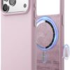 61fl6shOkvL._AC_SL1500_ elago for iPhone 17 Pro Max Case, Premium Magnetic Silicone Case, Compatible with MagSafe, Liquid Silicone Material, Protective Cover, Shockproof, Slim Phone, 6.9 inch (Light Lilac)