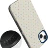 61fop9IjGL._AC_SL1500_ Casely iPhone 14 Plus Case | On the Dot | Rainbow Polka Dot | Bold Protective Design | Compatible with MagSafe