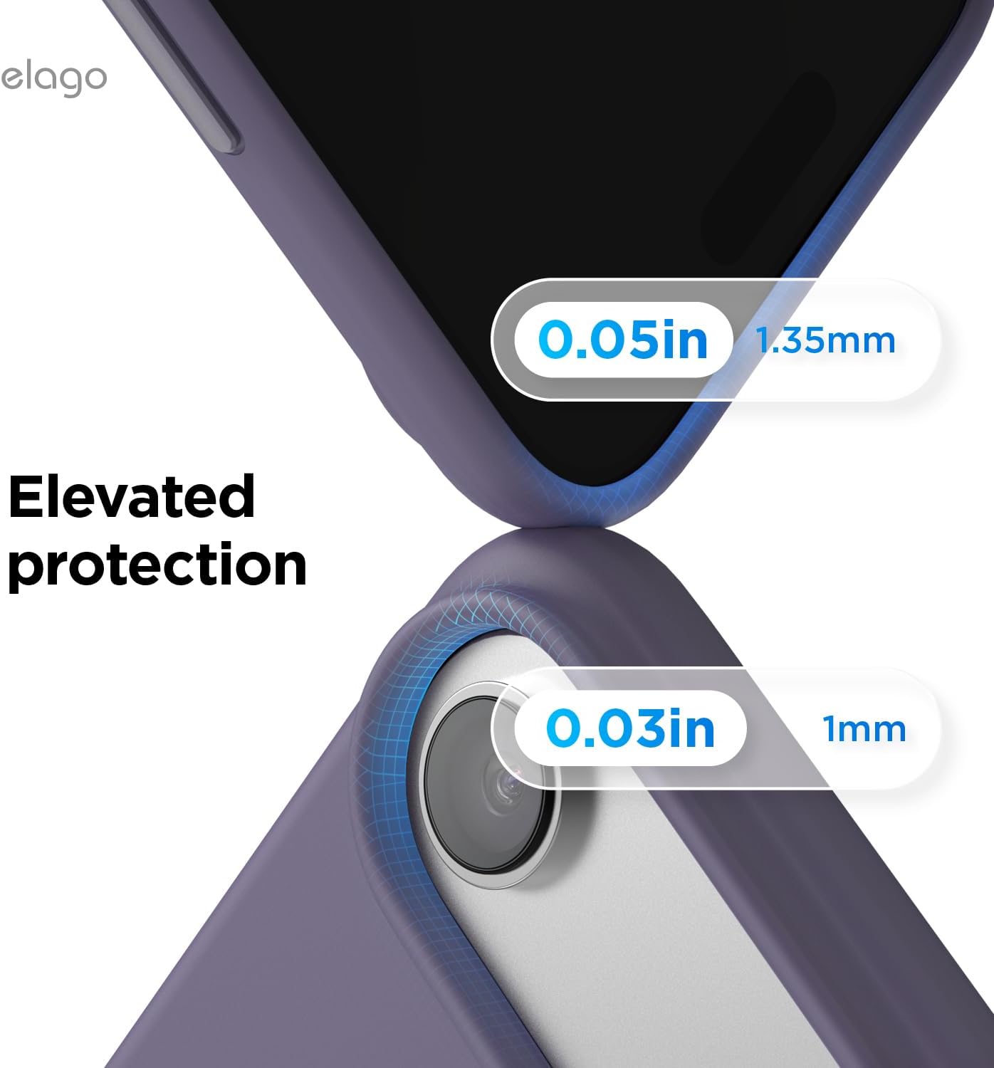 61g93wL4MHL._AC_SL1500_ elago for iPhone Air Case, Premium Magnetic Silicone Case, Compatible with MagSafe, Liquid Silicone Material, Protective Cover, Shockproof, Slim Phone, 6.5 inch (Deep Lavender)