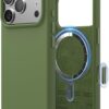 61gPUdAHGdL._AC_SL1500_ elago for iPhone 17 Pro Case, Premium Magnetic Silicone Case, Compatible with MagSafe, Liquid Silicone Material, Protective Cover, Shockproof, Slim Phone, 6.3 inch (Cedar Green)
