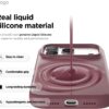 elago for iPhone 17 Pro Case, Premium Magnetic Silicone Case, Compatible with MagSafe, Liquid Silicone Material, Protective Cover, Shockproof, Slim Phone, 6.3 inch (Burgundy)