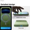 61iCz8nV1L._AC_SL1500_ elago for iPhone 17 Pro Max Case, Premium Magnetic Silicone Case, Compatible with MagSafe, Liquid Silicone Material, Protective Cover, Shockproof, Slim Phone, 6.9 inch (Cedar Green)