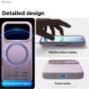 elago for iPhone 17 Pro Case, Premium Magnetic Silicone Case, Compatible with MagSafe, Liquid Silicone Material, Protective Cover, Shockproof, Slim Phone, 6.3 inch (Soft Purple)