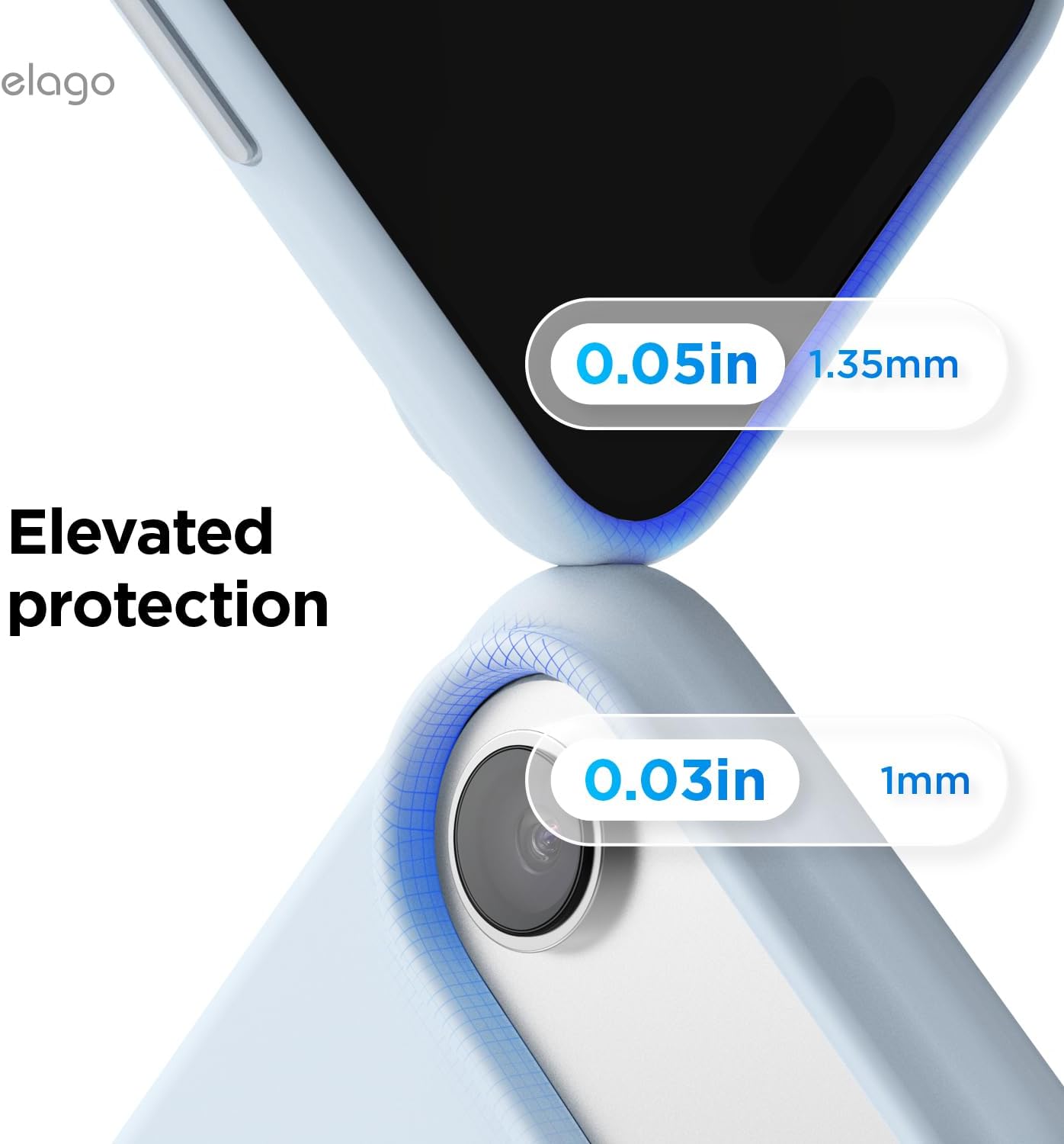 61iPv-2BkYL._AC_SL1500_ elago for iPhone Air Case, Premium Magnetic Silicone Case, Compatible with MagSafe, Liquid Silicone Material, Protective Cover, Shockproof, Slim Phone, 6.5 inch (Light Blue)