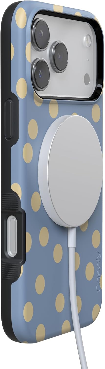 61iyJAx0VdL._AC_SL1500_ Casely iPhone 17 Pro Max Case | in the Spotlight | Pastel Polka Dot | Bold Protective Design | Compatible with MagSafe