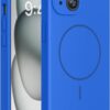 Miracase Compatible with iPhone 15 Case, [Soft Anti-Scratch Microfiber Lining], Liquid Silicone Case Gel Rubber Shockproof Drop Protection Phone Case for iPhone 15, Mediterranean Blue