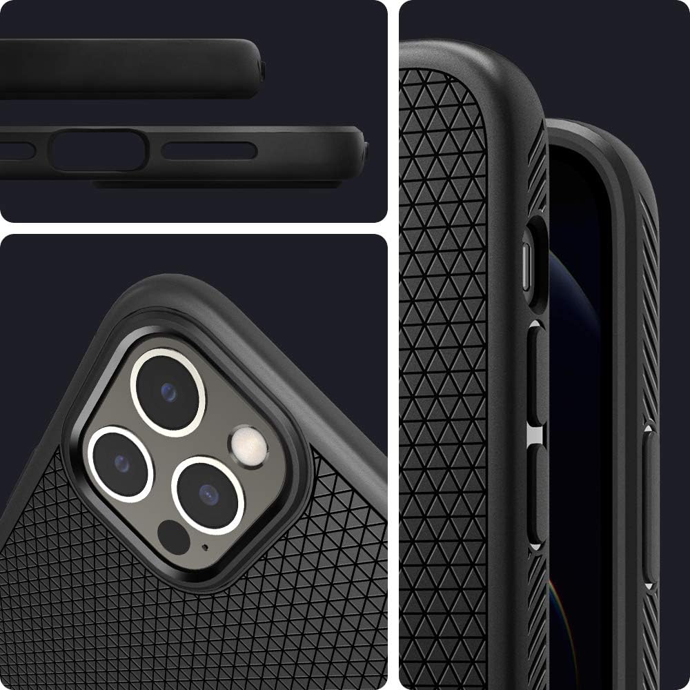 61jL7VpF7L._AC_SL1000_ Spigen Liquid Air Designed for iPhone 12 Pro Max Case (2020) - Matte Black