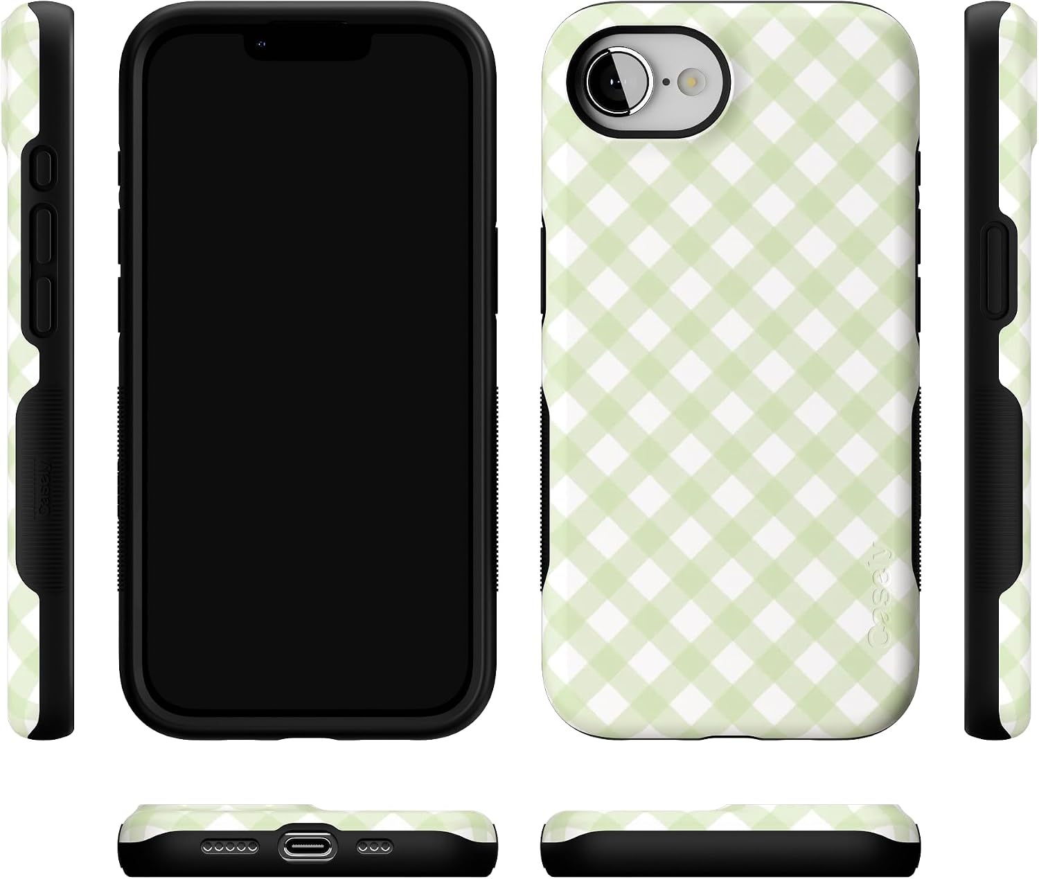 Casely iPhone 16e Case | Mint Lattice | Sunday Best | Bold Protective Design | Compatible with MagSafe