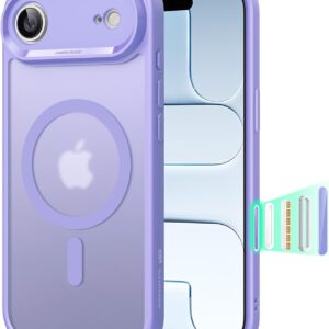 ESR for iPhone Air Case, Camera Control Cover, Compatible with MagSafe, Shockproof Military-Grade Protection, Magnetic Phone Case for iPhone Air, Classic Hybrid Case, Clear Shimmer