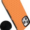 61jedYGSloL._AC_SL1500_ Casely iPhone 13 Pro Case | On the Dot | Orange Polka Dot | Bold Protective Design | Compatible with MagSafe