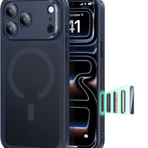 ESR for iPhone 17 Pro Max Case, Camera Control Cover, Compatible with MagSafe, Shockproof Military-Grade Protection, Magnetic Phone Case for iPhone 17 Pro Max, Classic Hybrid Case, Frosted Blue