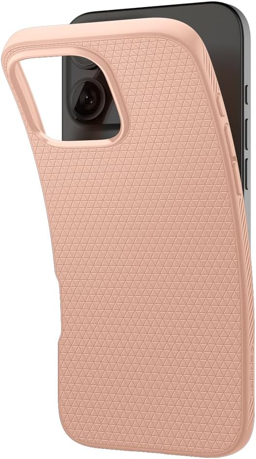 Spigen Liquid Air Designed for iPhone 16 Pro Case [NOT Compatible with MagSafe], [Military-Grade Protection] - Rose Titanium