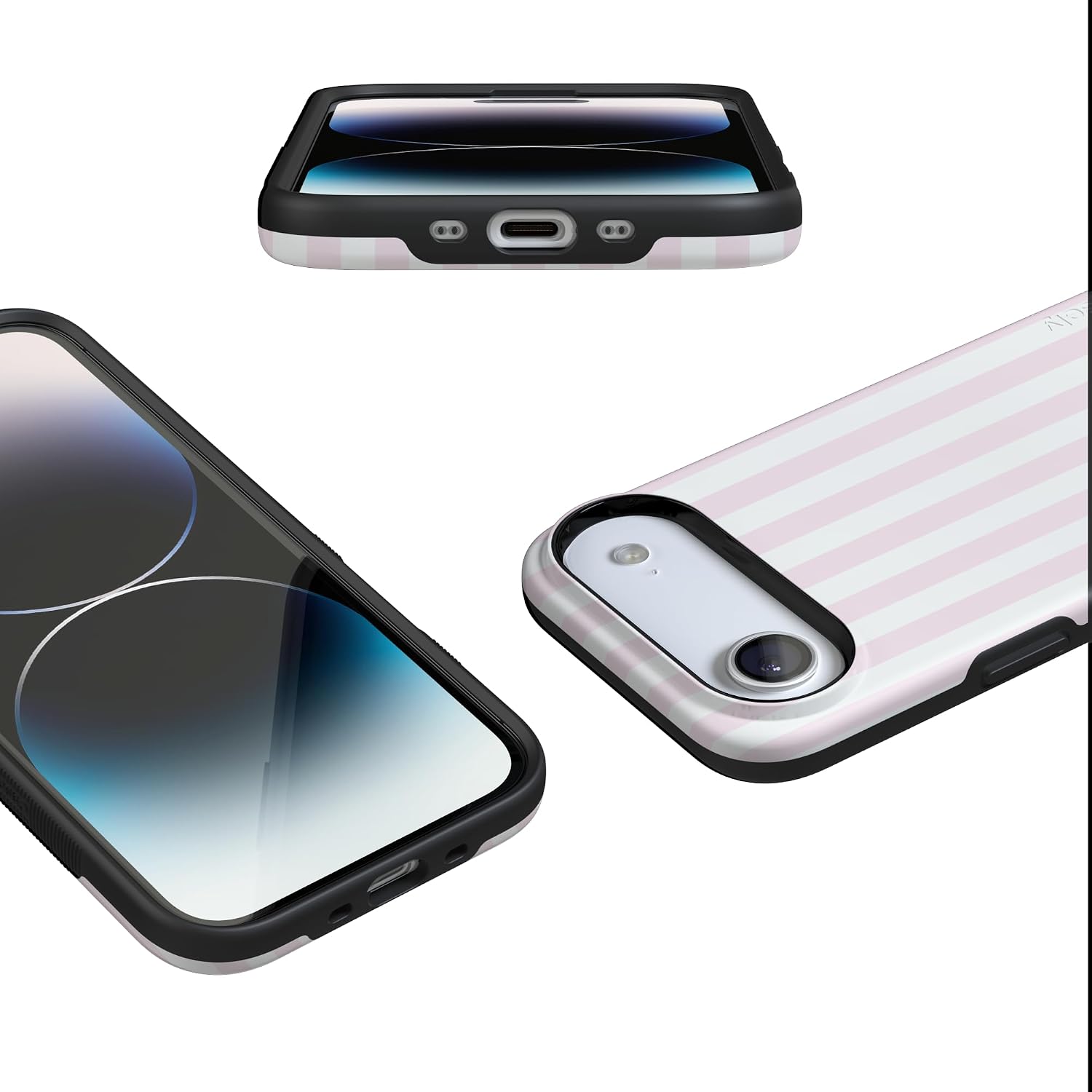 61k56aF79vL._AC_SL1500_ Casely iPhone 17 Air Case | Pink Stripes | Sunday Best | Bold Protective Design | Compatible with MagSafe