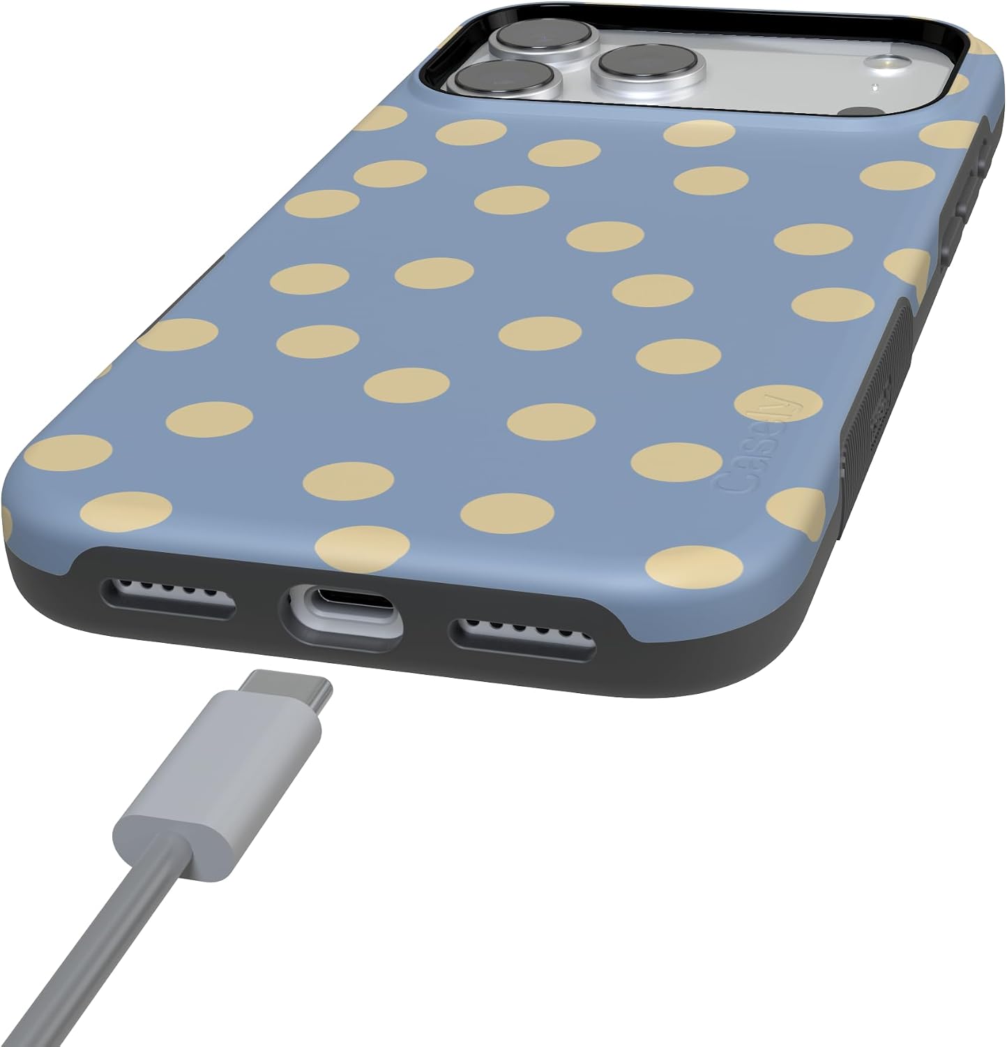 61kZgzrDHdL._AC_SL1500_ Casely iPhone 17 Pro Max Case | in the Spotlight | Pastel Polka Dot | Bold Protective Design | Compatible with MagSafe