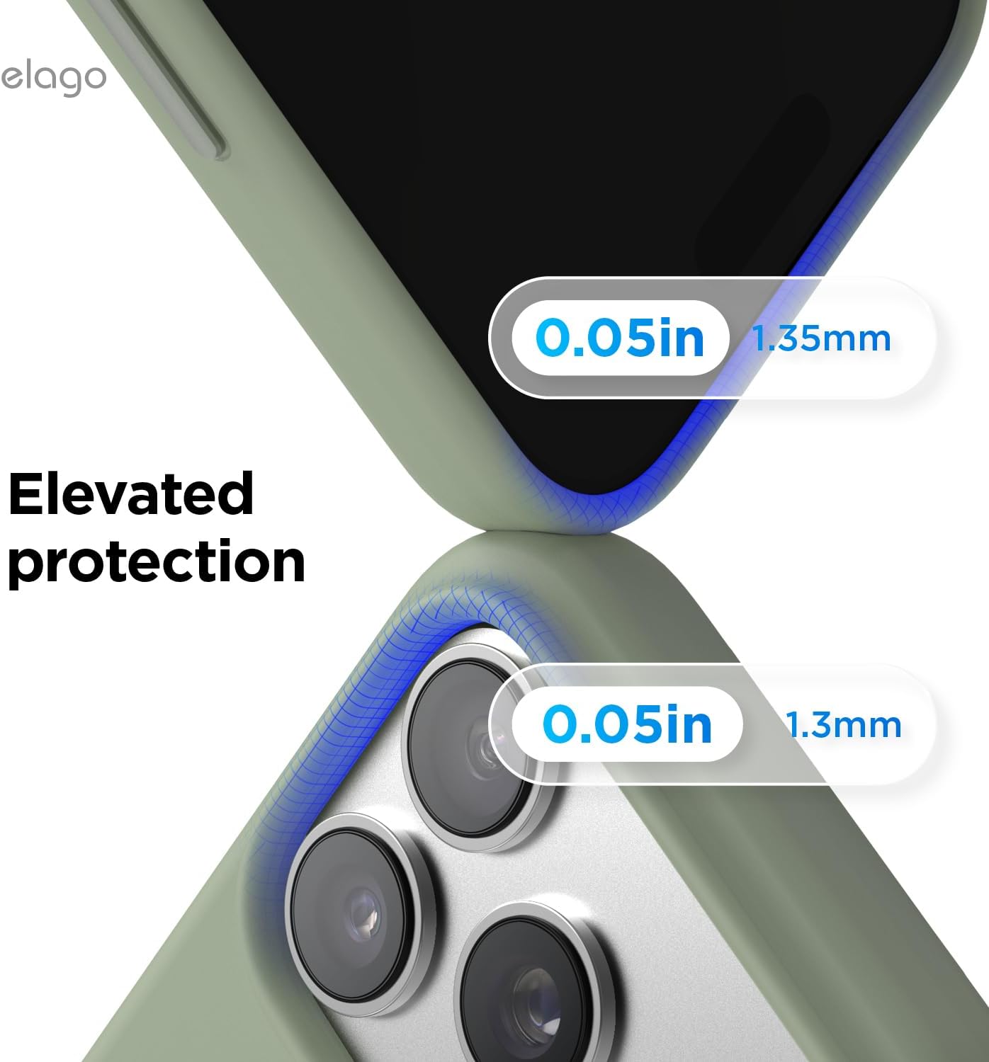 elago for iPhone 17 Pro Case, Premium Magnetic Silicone Case, Compatible with MagSafe, Liquid Silicone Material, Protective Cover, Shockproof, Slim Phone, 6.3 inch (Khaki Green)