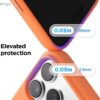 elago for iPhone 17 Pro Max Case, Premium Magnetic Silicone Case, Compatible with MagSafe, Liquid Silicone Material, Protective Cover, Shockproof, Slim Phone, 6.9 inch (Orange)