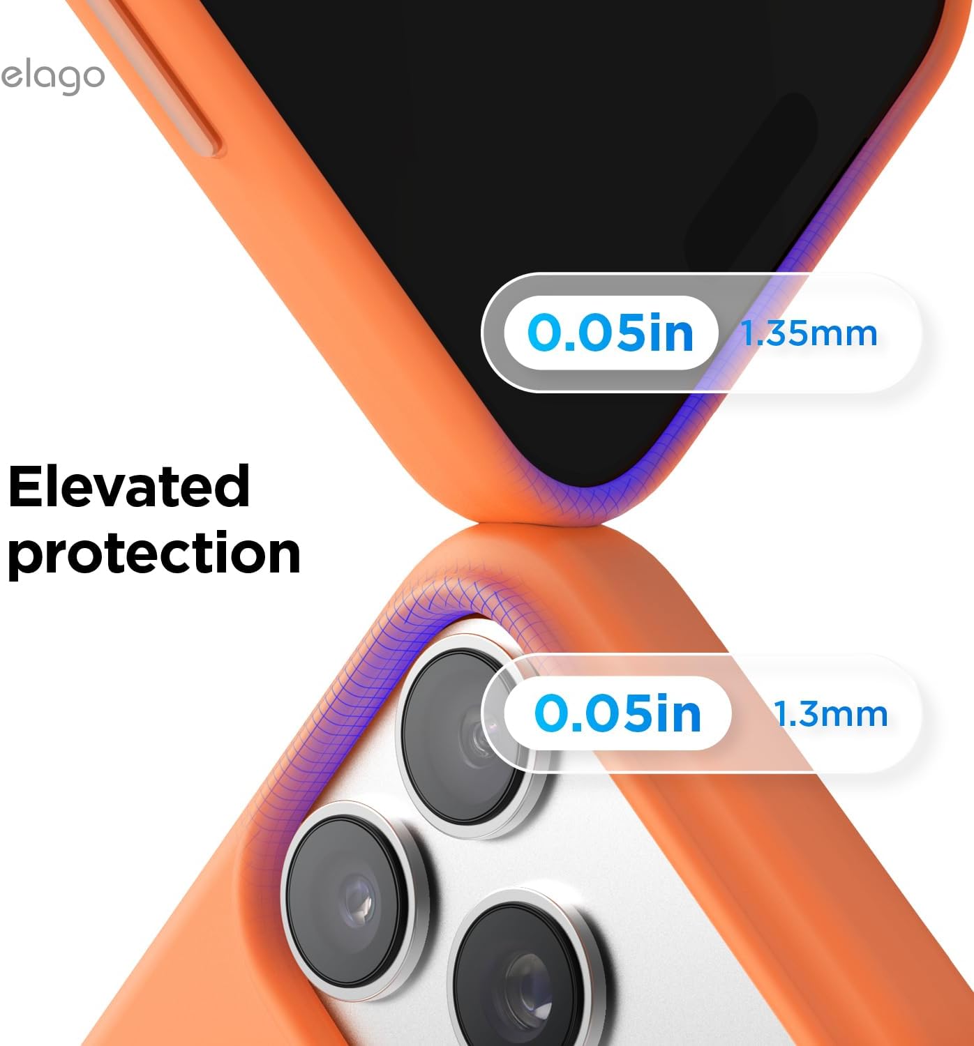 elago for iPhone 17 Pro Max Case, Premium Magnetic Silicone Case, Compatible with MagSafe, Liquid Silicone Material, Protective Cover, Shockproof, Slim Phone, 6.9 inch (Orange)