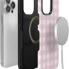 61l4CjYiCyL._AC_SL1500_ Casely iPhone 14 Pro Case | Pink Plaid | Sunday Best | Bold Protective Design | Compatible with MagSafe
