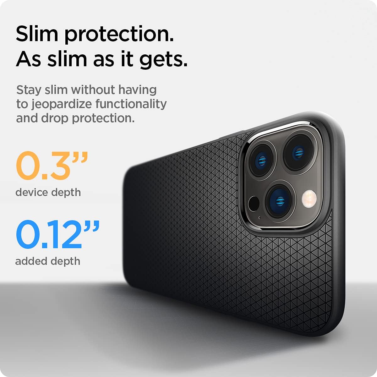 61lOyf66e1L._AC_SL1200_ Spigen Liquid Air Designed for iPhone 13 Pro Case (2021) - Matte Black