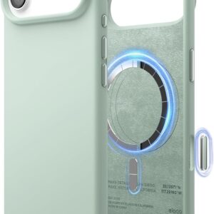 elago for iPhone 17 Pro Max Case, Premium Magnetic Silicone Case, Compatible with MagSafe, Liquid Silicone Material, Protective Cover, Shockproof, Slim Phone, 6.9 inch (Brown)
