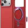 elago for iPhone 17 Pro Case, Premium Magnetic Silicone Case, Compatible with MagSafe, Liquid Silicone Material, Protective Cover, Shockproof, Slim Phone, 6.3 inch (Red)