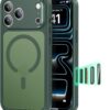 61lp46owZRL._AC_SL1500_ ESR for iPhone 17 Pro Case, Camera Control Cover, Compatible with MagSafe, Shockproof Military-Grade Protection, Magnetic Phone Case for iPhone 17 Pro, Classic Hybrid Case, Frosted Green