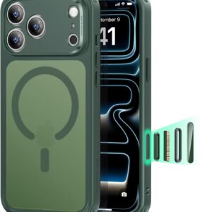 ESR for iPhone 17 Pro Max Case, Camera Control Cover, Compatible with MagSafe, Shockproof Military-Grade Protection, Magnetic Phone Case for iPhone 17 Pro Max, Classic Hybrid Case, Frosted Black
