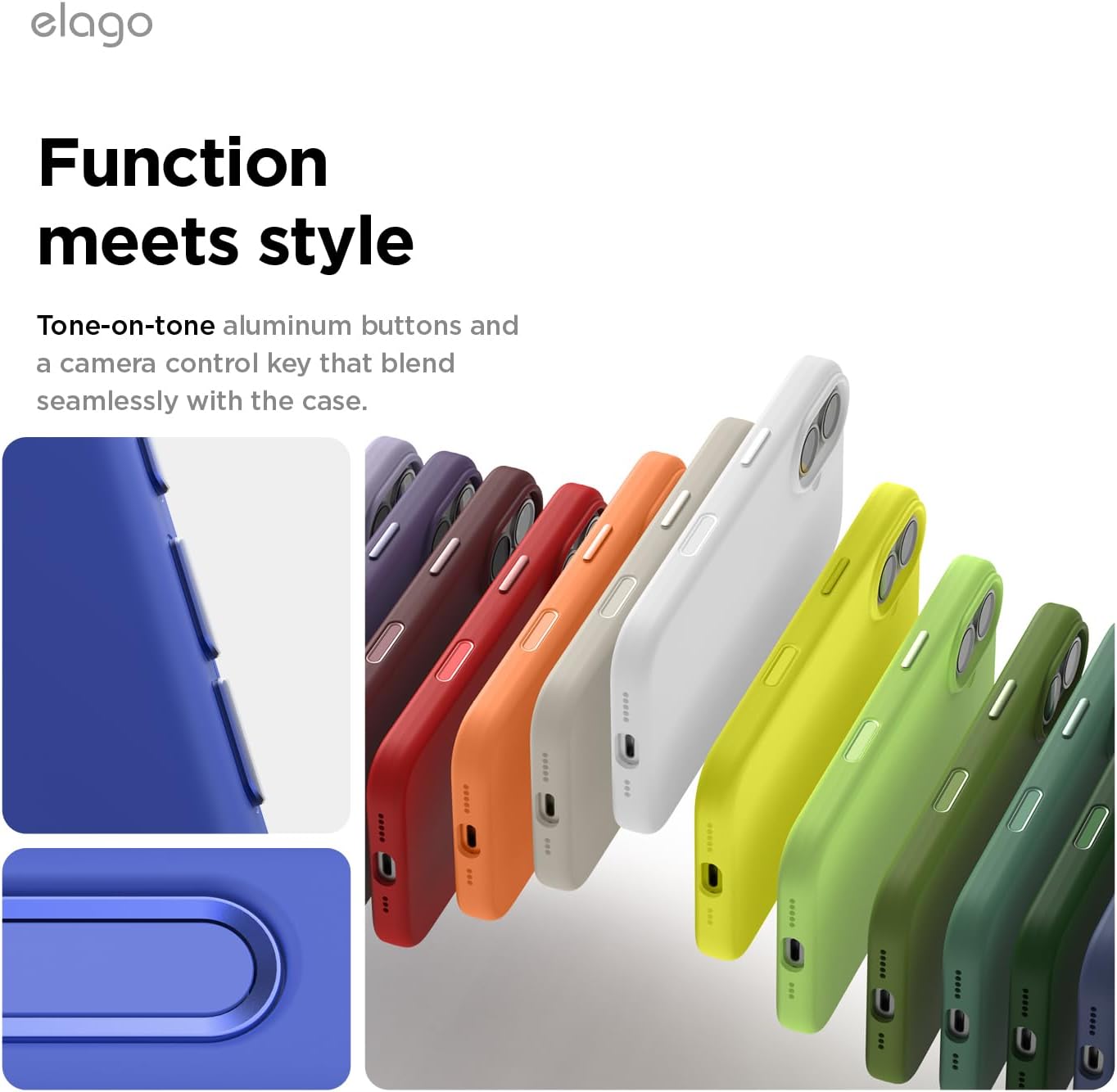 61nAG9vZPyL._AC_SL1500_ elago for iPhone 17 Case, Premium Magnetic Silicone Case, Compatible with MagSafe, Liquid Silicone Material, Protective Cover, Shockproof, Slim Phone, 6.3 inch (Cobalt Blue)