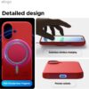 elago for iPhone 17 Case, Premium Magnetic Silicone Case, Compatible with MagSafe, Liquid Silicone Material, Protective Cover, Shockproof, Slim Phone, 6.3 inch (Red)