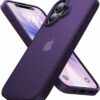 Eastinbox for iPhone 17 Case [16FT Military Grade Shockproof], Anti-Slip Anti-Scratch, Slim Translucent Frosted Matte Phone Cover, Case for i Phone17 6.3", Purple