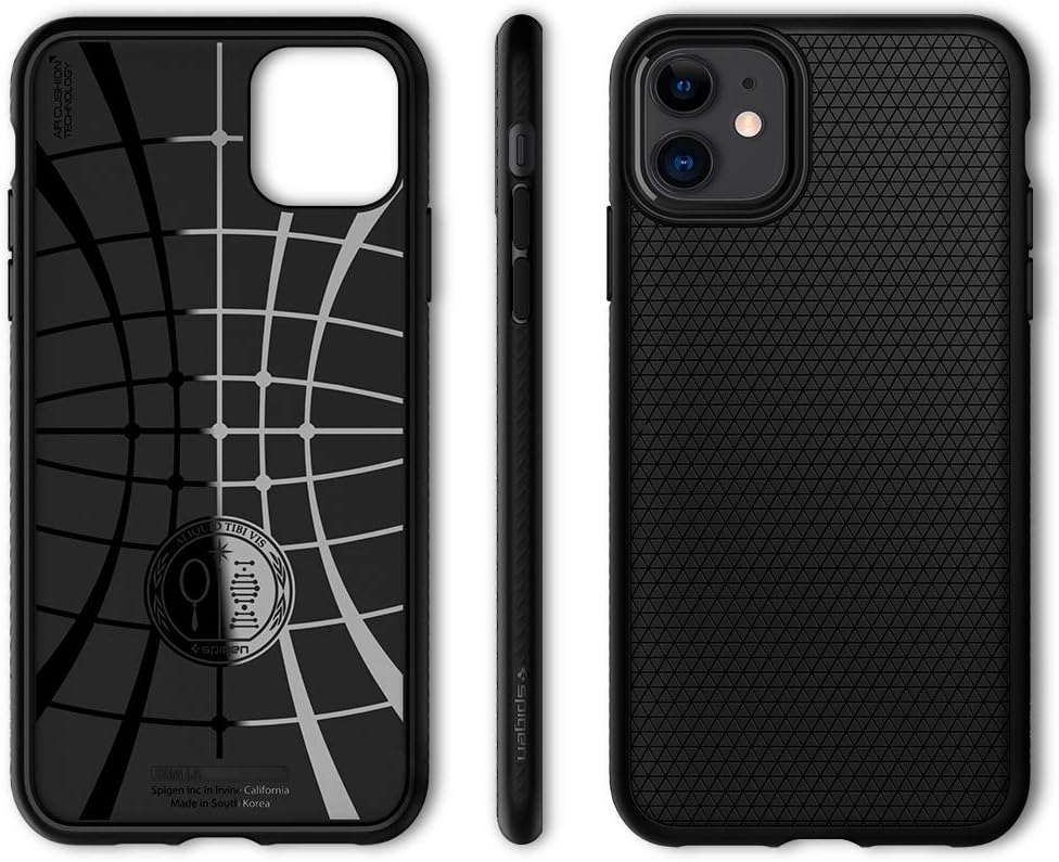 61oGLbEAmAL._AC_SL1000_ Spigen Liquid Air Designed for iPhone 11 Case (2019) - Matte Black