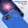 Miracase Magnetic for iPhone 17e Case & iPhone 16e Case, [Soft Anti-Scratch Microfiber Lining], Compatible with MagSafe, Silicone Shockproof Protection Phone Case for iPhone 17e/16e, Blue