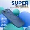 61q4y3Y6X5L._AC_SL1500_ Miracase Magnetic for iPhone Air Case, Compatible with MagSafe, Integrated Silicone Camera Control Cover, 3.0mm Thicken Shockproof Drop Protection Phone Case for 17 Air,Glass Blue