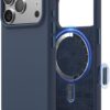 elago for iPhone 17 Pro Case, Premium Magnetic Silicone Case, Compatible with MagSafe, Liquid Silicone Material, Protective Cover, Shockproof, Slim Phone, 6.3 inch (Jean Indigo)