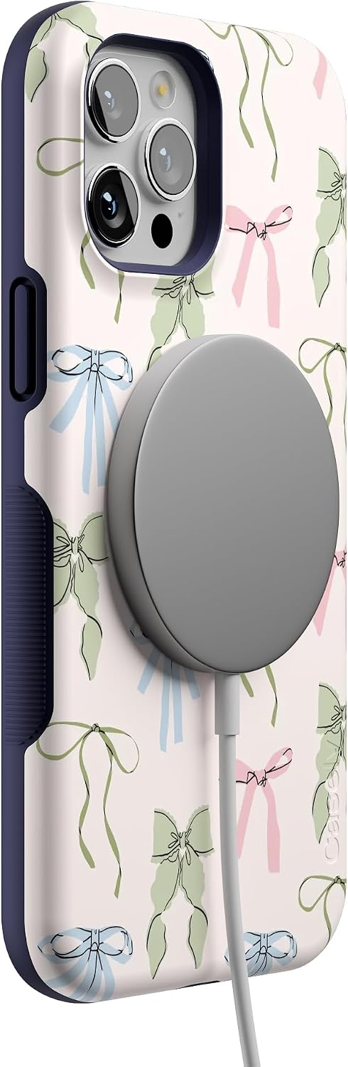 61qp3aMv2pL._AC_SL1500_ Casely iPhone 12 Pro Max Case | Whimsy Girlie | Pastel Bows | Bold Protective Design | Compatible with MagSafe