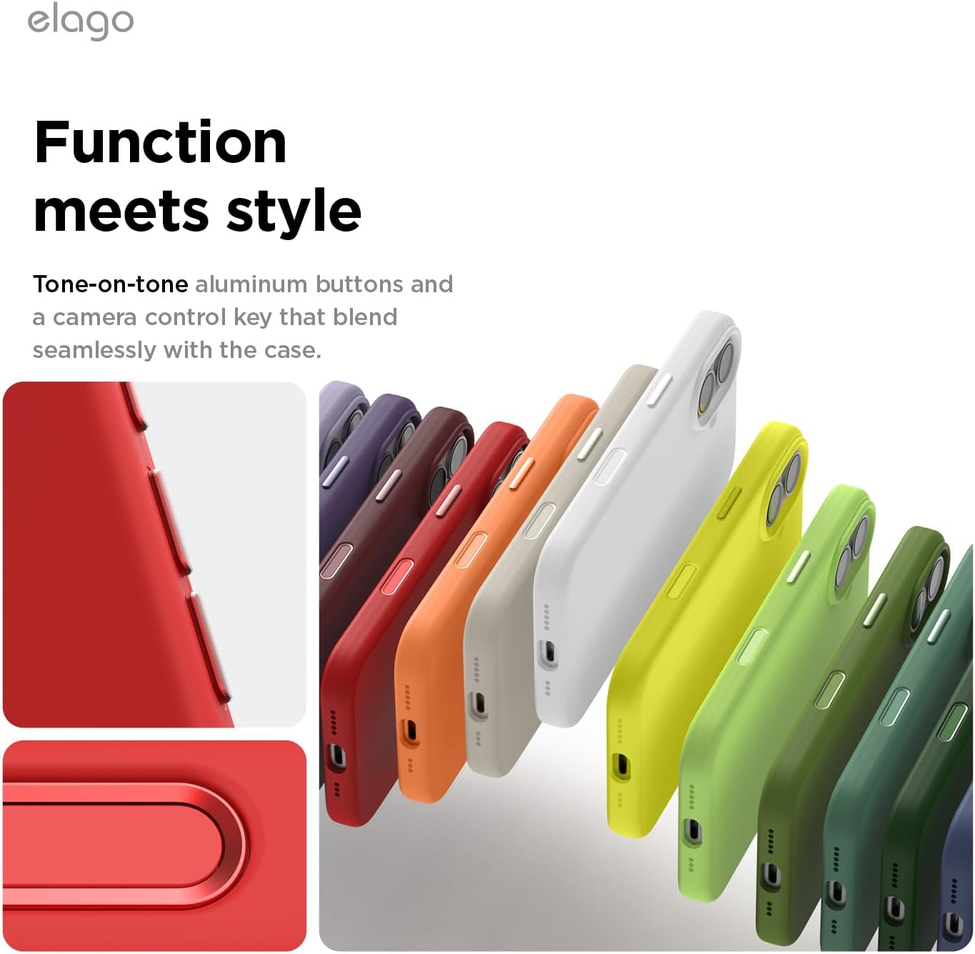 elago for iPhone 17 Case, Premium Magnetic Silicone Case, Compatible with MagSafe, Liquid Silicone Material, Protective Cover, Shockproof, Slim Phone, 6.3 inch (Red)