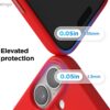 elago for iPhone 17 Case, Premium Magnetic Silicone Case, Compatible with MagSafe, Liquid Silicone Material, Protective Cover, Shockproof, Slim Phone, 6.3 inch (Red)