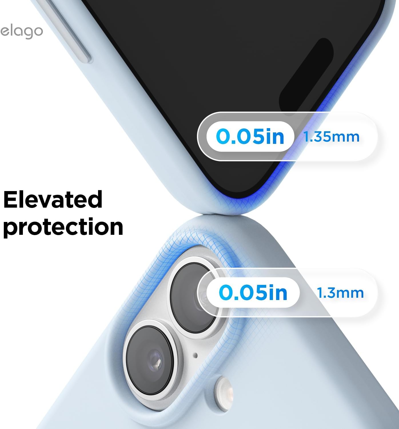 elago for iPhone 17 Case, Premium Magnetic Silicone Case, Compatible with MagSafe, Liquid Silicone Material, Protective Cover, Shockproof, Slim Phone, 6.3 inch (Light Blue)