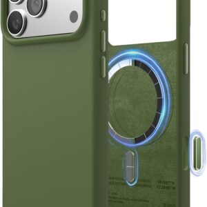 61rM3GXWJL._AC_SL1500_ elago for iPhone 17 Pro Max Case, Premium Magnetic Silicone Case, Compatible with MagSafe, Liquid Silicone Material, Protective Cover, Shockproof, Slim Phone, 6.9 inch (Light Blue)
